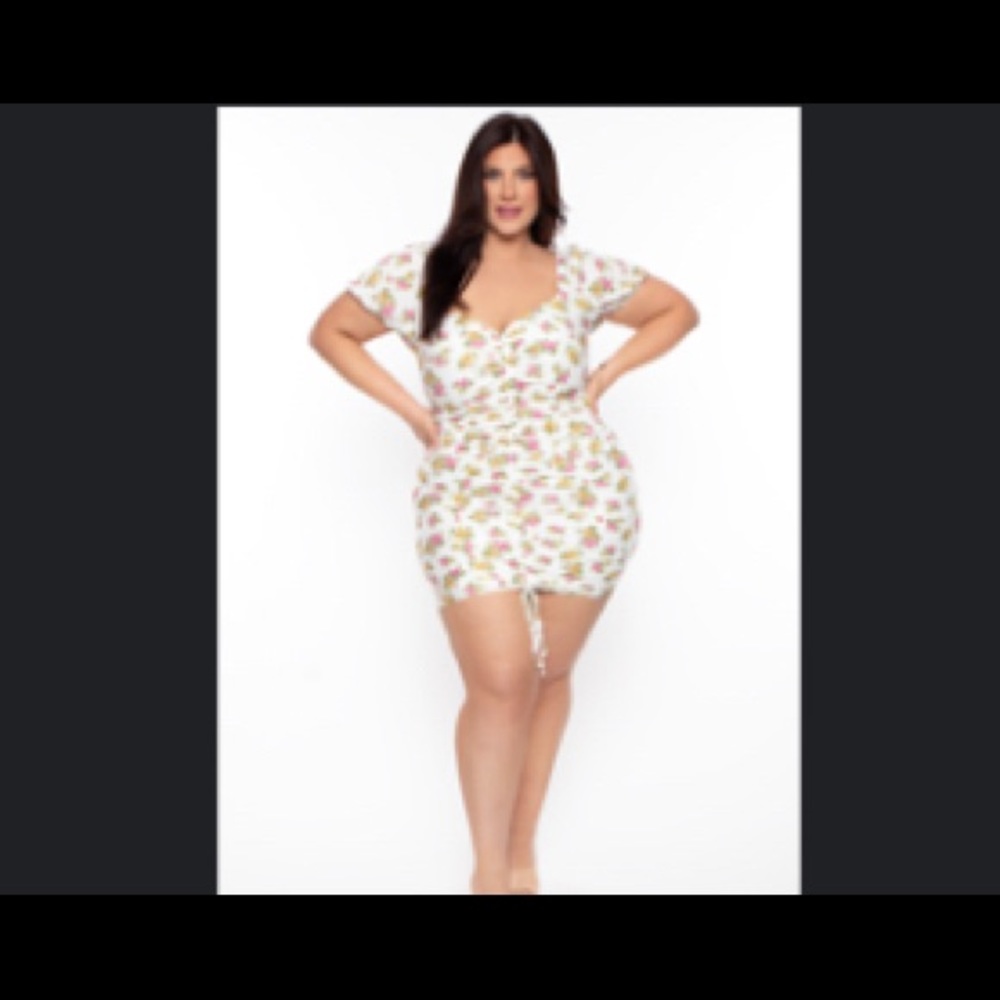 Curvy Sense Milk maid style dress 1x NWOT